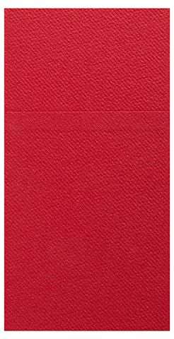 Serviettes lunch pochette célisoft rouge 40x40 les 50