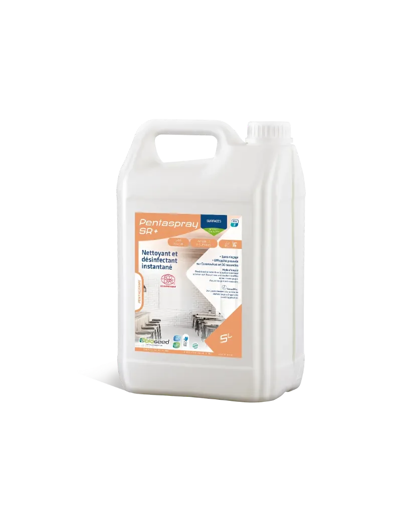 Désinfectant des surfaces sans rinçage PENTASPRAY SR+ 5L