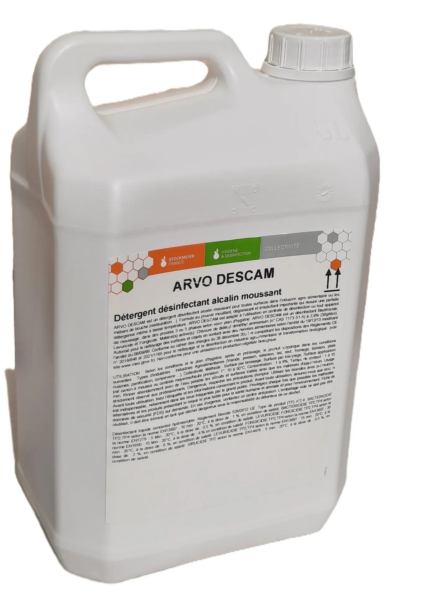 ARVO DESCAM détergent dégraissant désinfectant 5L